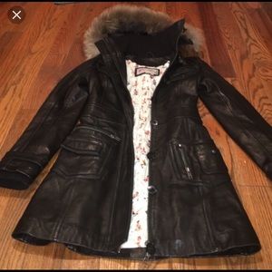 Miss top gun leather jacket coat